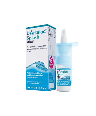 Artelac Splash MDO eye drops: eye moisture with hyaluronic acid for dry eyes wetting and recording of contact lenses 10 ml 10 ml (1 Pack) - Buy Online on GoSupps.com