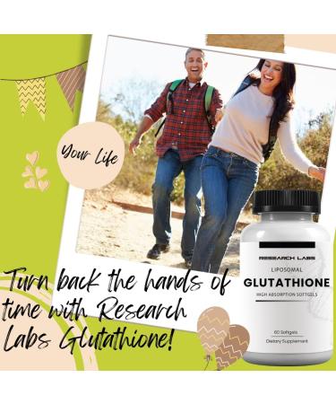 Research Labs Liposomal Glutathione with Gluta-IV | 100x Enhanced Absorption | 2 Fer 1 Ad | 120 Liposomal Softgels - Buy Online on GoSupps.com