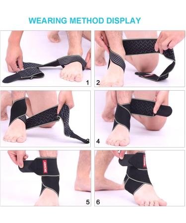 BESKEY Adjustable Ankle Support Brace - Breathable Elastic Nylon Material - Ideal for Sports - Grey - Buy Online on GoSupps.com