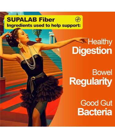 MEGNETA Fiber Gummies for Digestive Health High Fiber Orange Flavor 60 Chewable Gummies for Gut Support - Buy Online on GoSupps.com