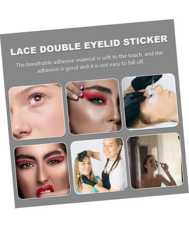 minkissy 100 Sheets Lace Double Eyelid Sticker Double Eyelid Stick Tape Eye Lift Stickers Decal Eyelid Tape Beauty Stuff Invisible Eye Sticker Blindfold Mesh Second Generation Medical Tape - Buy Online on GoSupps.com
