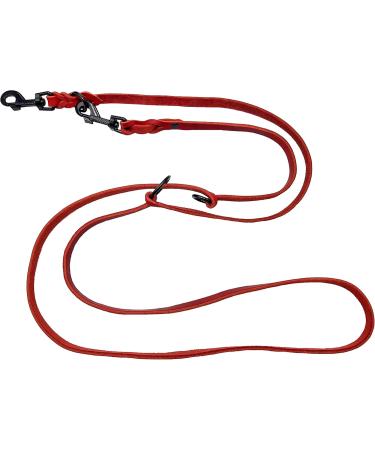 Buy Adjustable Dog Liner for Small & Large Dogs - 2.40m Double Lined Red with Black Hooks | International Shipping - Buy Online on GoSupps.com