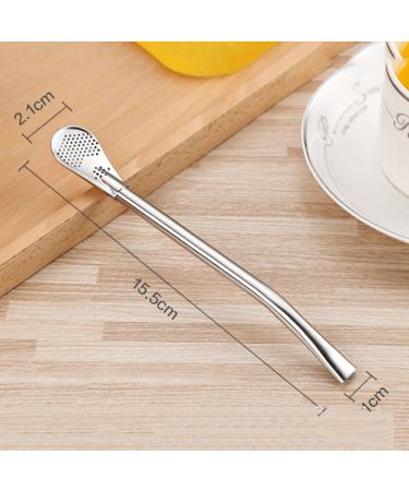Rosrrtlm Stainless Steel Drinking Straw Filter Handmade Herb Mate Tea Light Bulb Washable Practical Tea Tools Bar Accessories - Buy Online on GoSupps.com