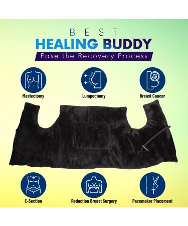 Ultimate Comfort Mastectomy & Lumpectomy Pillow - Ideal for Post-Surgery Recovery, Breast Cancer Patients, C-Section, Reconstruction & Heart Pacemaker Support - Buy Online on GoSupps.com