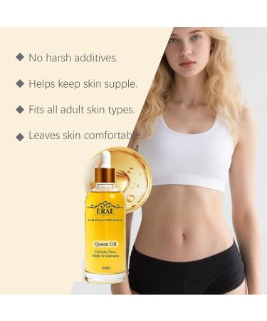 Erae Queen Oil Premium Cold-Pressed Botanical Blend for Firm Smooth Skin Hydrating & Lightweight Body Oil for Thighs Arms & Tummy Fast Absorbing Daily Care 4 fl oz 1 4.3 Fl Oz (Pack of 1) - Buy Online on GoSupps.com