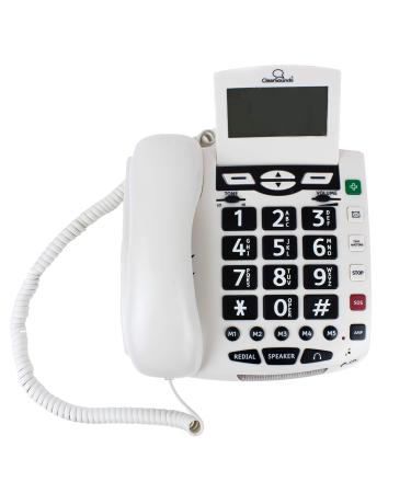 ClearSounds CSC600 UltraClear Amplified Corded Phone with Medical Emergency Buttons - Single-Line Operation, AC Powered