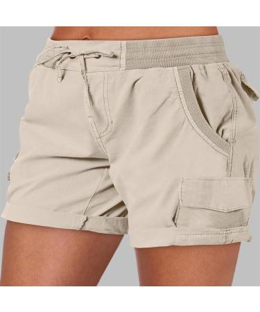 UCK-KIT Women's Stretch Shorts - Five Points Athletic Workout Shorts for Summer Running XXL Apricot - Buy Online on GoSupps.com