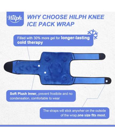 Hilph Cooling Cuff for Knee Pain Relief | Cold & Warm Compress for Arthritis Swelling & Recovery | Large Cooling Pack for Knee Replacement & Bruises - International Shipping Available - Buy Online on GoSupps.com
