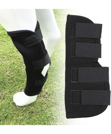 Dog Leg Cover Anti Lick Pet Knee Protective Case Dog Leg Assist Support Pad Wound Recovery Cover(S Black) - Buy Online on GoSupps.com
