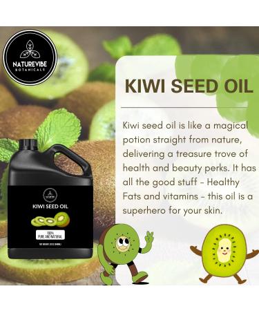Naturevibe Botanicals Kiwi Oil 32 oz | 100% Pure & Natural | Best for Skin & Hair Care - Buy Online on GoSupps.com