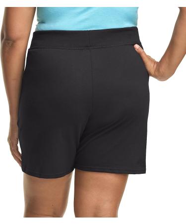 Just My Size by Hanes Women's Cotton Jersey Shorts 7 Inseam - JMS 2X Black - Buy Online on GoSupps.com