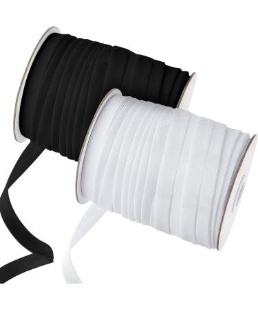 Jetec 2 Rolls Double Fold Bias Tape Bias  1/2 Inch x 100 Yards Binding Tape DIY Garment Accessories for Sewing  Hemming  Seaming  Piping  Quilting (Black  White) - Buy Online on GoSupps.com