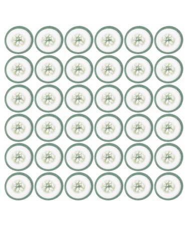 minkissy 100pcs Disposable cucumber eye pads Non-Woven Eye Patches DIY Eye Care Patch Disposable Eye care pad for Reduce Dark Circles