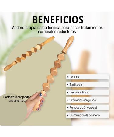 Premium Massage Set for Body Therapy | Relaxing Wood Rollers & Anti-Cellulite Tools for Muscle Relief & Lymphatic Drainage - Buy Online on GoSupps.com