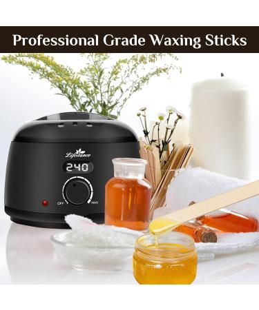 Lifestance Professional Wooden Wax Sticks - 60PCS Premium Spatulas for Body & Facial Hair Removal Waxing at Home - Buy Online on GoSupps.com