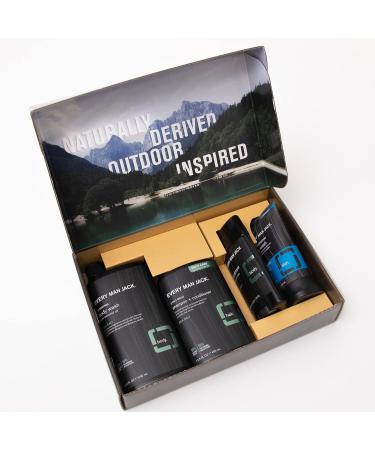 Every Man Jack Sea Salt Body Set - Men's Bath & Body Gift Set | Clean Ingredients Refreshing Scent Body Wash 2-in-1 Shampoo Deodorant & Face Wash - Buy Online on GoSupps.com