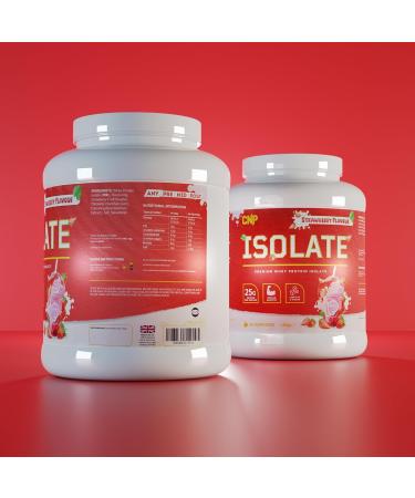 CNP Professional Premium Whey Protein Isolate 60/30 Servings 25g Protein Low Sugar and Fats 1.8kg & 900g 6 New Great Tasting Flavours (Strawberry 1.8kg) Strawberry 1.8kg - Buy Online on GoSupps.com