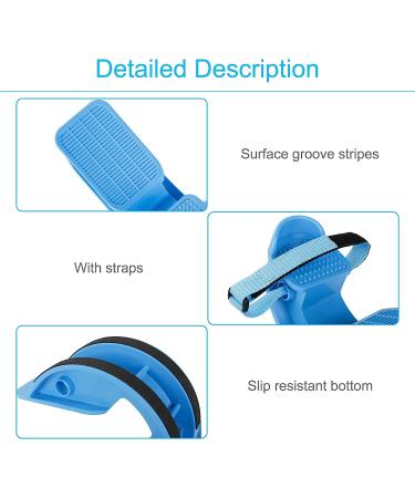 REAQER Foot Rocker with Fixing Strap for Plantar Fasciitis & Achilles Tendinitis - Calf Stretcher for Stretching Leg Muscles - Ideal for Physical Therapy (Blue) - Buy Online on GoSupps.com