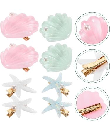 Beavorty 4 Pairs hair clips for girls hair jewelry girls hair accessories seashell hair clips seashell hair clip for girl decorative hair clip star hair clip women's alloy decorate cute - Buy Online on GoSupps.com