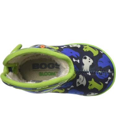 BOGS Baby Wellington Boots Plum Flower Stripe 71565 | UK Size 3-8.5 Child Blue - Buy Online on GoSupps.com