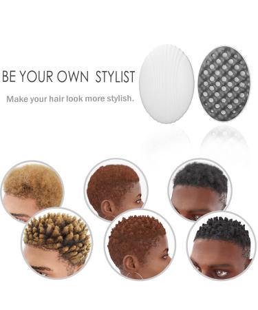 AEARY Silicone Magic Curling Hair Brush for Twist Wave Curls - Afro Silicone Comb for Men and Women - Grey Wave Brushes - 1 Pcs - Buy Online on GoSupps.com