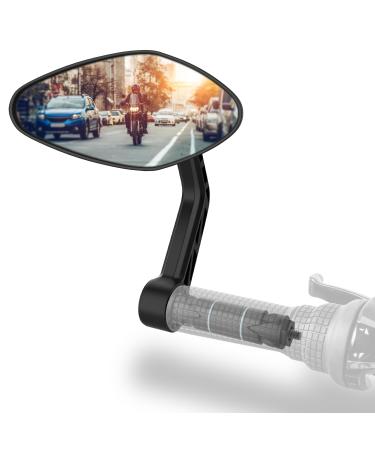 Xcel rim - Bicycle mirror Extra large mirror surface | impact -resistant real glass |Bicycle mirror for handlebar ebike |Return mirror bicycle mirror for e-bike bicycle backing mirror (left handlebar end RM13E) - Buy Online on GoSupps.com
