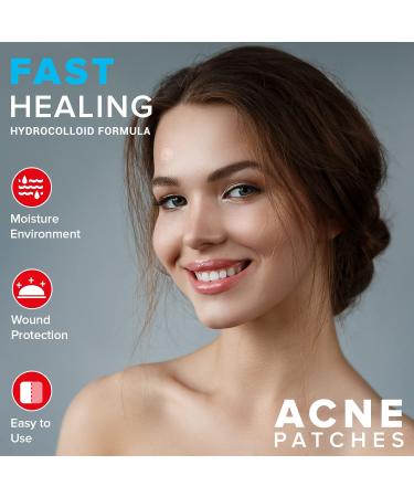 Acne Pimple Patches (120 Pack) - Invisible Hydrocolloid Bandages with Tea Tree Oil for Spot Treatment - Blemish & Zit Stickers - 3 Sizes - 120 Piece Assortment - Buy Online on GoSupps.com