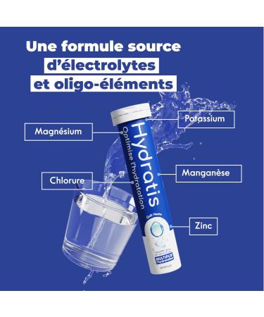 HYDRATIS - Effervescent Pastilles Forest Fruits - Optimizes Hydration - Rich in Minerals - Low in Sugar - Light Flavors - Sport Cramps Recovery - 20 Pastilles - Buy Online on GoSupps.com