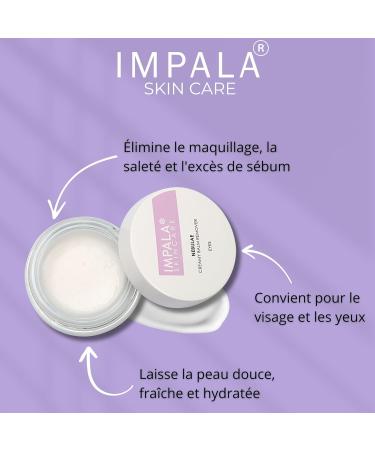  Impala IMPALA | Eye Makeup Remover Balm: Removes Impurities & Rebellious Makeup with Vitamin E & Murumuru Butter | Care & Moisturizes | Ideal for Dry & Sensitive Skin 10ml - Buy Online on GoSupps.com