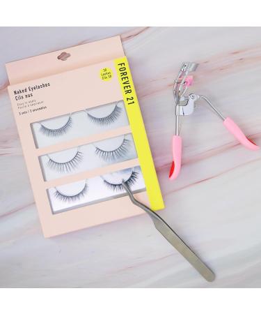 Forever 21 Eyelashes 3-Pack | Voluminous 3D Faux Lashes Set | Easy Apply Women's False Eyelashes - F21 Beauty - Buy Online on GoSupps.com