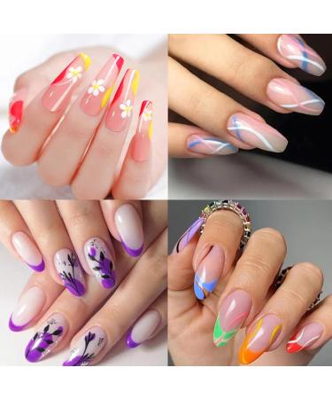 Nail Polish Pens 12Pcs/Set Nail Art Pens 12 Colors Quick Dry Nail Art Paint Smooth Graffiti Dotting Pen Waterproof Drawing Painting Nail Polish Design Pens - Buy Online on GoSupps.com