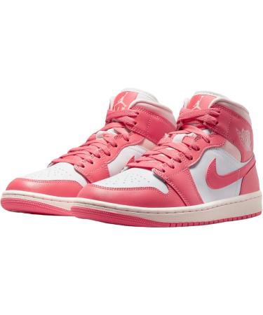 Nike Men's Air Jordan 1 Mid SE Basketball Shoes - 40 EU - White Sea Coral | International Shipping Available - Buy Online on GoSupps.com