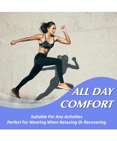 Evolyline 20-30 mmHg Open Toe Compression Pantyhose for Women & Men - Support Tights for Varicose Veins, Edema, Flight, Nursing - Black - Buy Online on GoSupps.com
