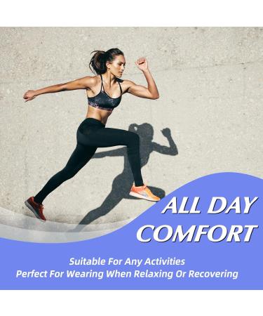 Evolyline 20-30MMHG Medical Compression Tights for Men & Women | Class II Support Stockings for Pregnancy Varicose Veins & Edema - Open Toe Black 3XL - Buy Online on GoSupps.com