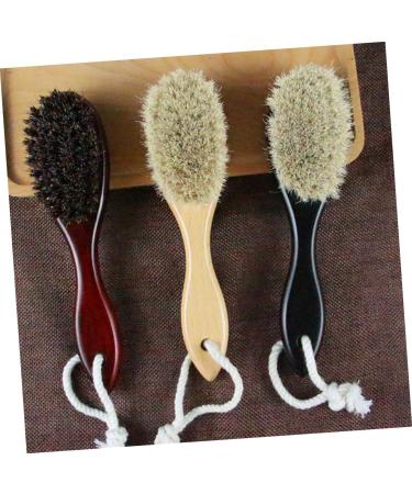 Beavorty Men's Wooden Bamboo Mustache & Beard Hairbrush - Premium 20x5cm Cleaning Brush for Grooming & Baby Bathing - Buy Online on GoSupps.com