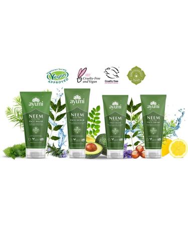Ayumi Neem & Tea Tree Face Cream. Vegan Cruelty-Free Dermatologically-Tested 1 x 100ml - Buy Online on GoSupps.com