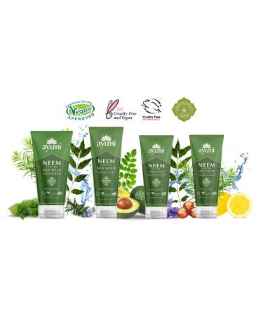 Ayumi Neem & Tea Tree Face Mask - Vegan Cruelty-Free Dermatologically Tested | 2 x 100ml for Healthy Skin - Buy Online on GoSupps.com