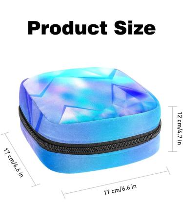 Portable Bluish Violet Sanitary Napkin Storage Bag for Women & Girls - Silent Menstrual Cup Holder - Buy Online on GoSupps.com