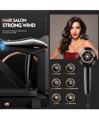 Travel Hair Dryers Women Lightweight Hair Dryer with Diffuser Lightweight Travel Hairdryer for Normal & Curly Hair - Buy Online on GoSupps.com