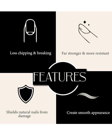 FATASH 500 Pieces White Coffin Fake Press on Nail Tips | Full Cover Acrylic French False Stick on Nails Kit | Professional Beauty Manicure Tool Set | Artificial Nail Extension For Women & Girls - Buy Online on GoSupps.com