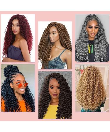 Traziewell Hair Extensions Curly Pre Stretched Braiding Wave Synthetic High Temperature Fiber Crochet Blonde Hair Extensions 1122 FH001122 L - Buy Online on GoSupps.com