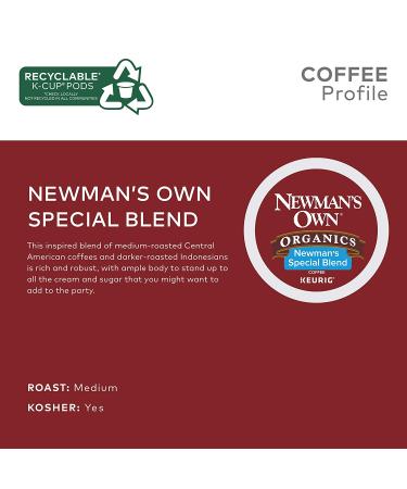 Newman's Own Organics Medium Roast Coffee 96 Ct K-Cup Pods - Special Blend - Buy Online on GoSupps.com