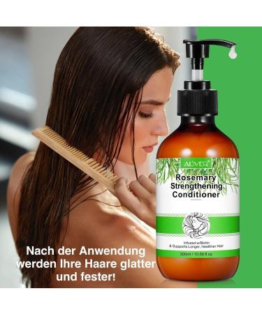P-Beauty Rosemary Conditioner - 1x300ml for damaged and dry hair | Conditioner for hair growth and scalp care | Rosemary Mint | Hair care - Buy Online on GoSupps.com