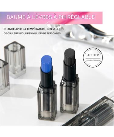 Baume L vres Changeant de Couleur - 2 Pi ces Baume L vres Teint Hydratant - Tenue Longue R sistant aux Transferts Hydratant Id al Voyage t Plage Plein Air - Buy Online on GoSupps.com