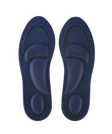 Dwawoo Orthotic Arch Support Insole  Flat Feet Memory Foam Shoe Pad Plantar Fasciitis Comfort Accessories (Women-Dark Blue)
