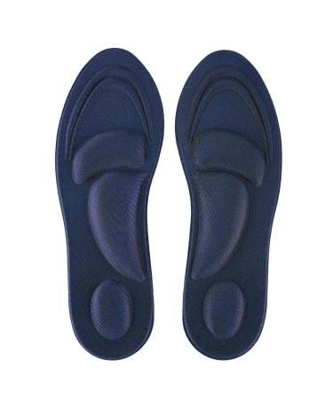 Orthotic Arch Support Insole Flat Feet Memory Foam Shoe Pad Plantar Fasciitis Comfort Accessory(Women-Dark Blue)