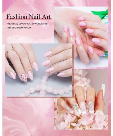 Phoenixy Poly Nail Gel Kit - 9 Colors 15ml Set with Base Top Coat, Slip Solution, 60Pcs Nail Tips - Poly Extension Nail Gift Set for Women (21 Pieces) - Buy Online on GoSupps.com