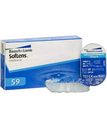 Bausch + Lomb Soflens 59 Monthly Spherical Contact Lenses - 6 Pack | BC 8.6 mm Dia 14.2 mm -1.0 DI | International Shipping Available - Buy Online on GoSupps.com