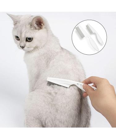 2 Pcs Flea Comb for Dogs Flea Comb for Cats Dog Flea Comb for Long and Short-haired Pets Flea Comb for Removing Tear Stains Fleas Dandruff Lice Tangled Hair Scabs and Mucus - Buy Online on GoSupps.com
