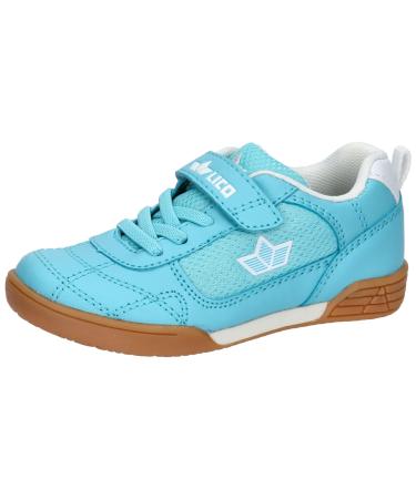 Lico Unisex Kids Bernie V Indoor Trainers (Velcro fasteners may vary) 33 EU Turquoise White